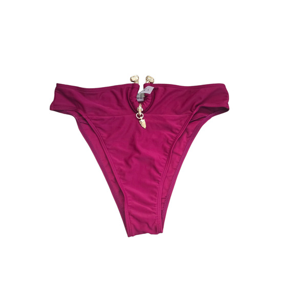 Rubylishious 
Women's high waisted bikini set
Top and bottoms 
Large 
Burgundy - Picture 3 of 5